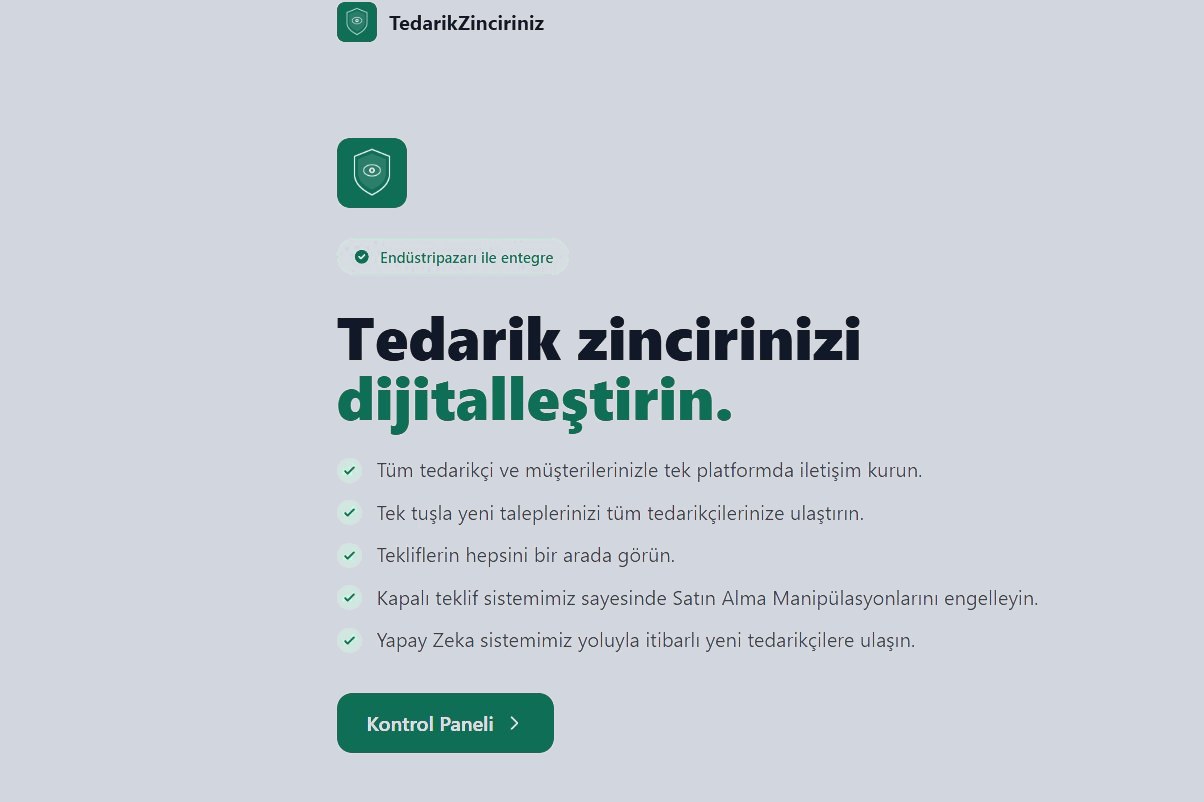 TedarikZinciri arayüzü